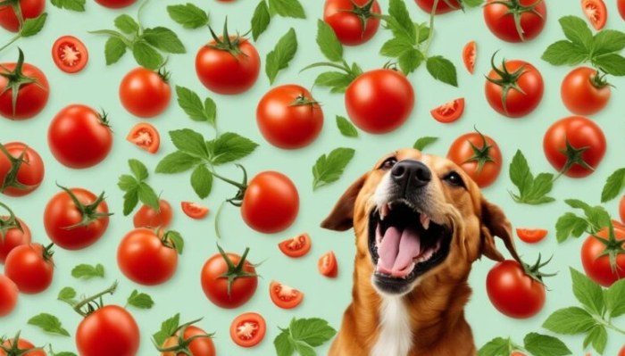 How much tomato to give a dog?